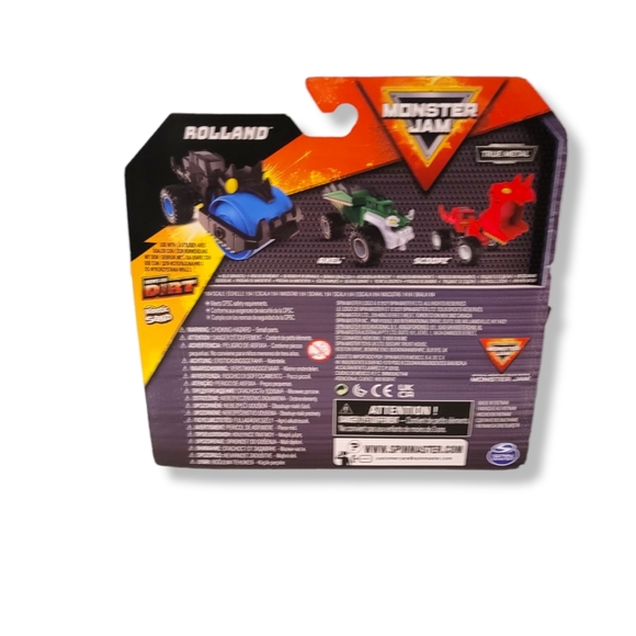 Monster Jam Dirt Squad Rolland Roller Truck Toy - Picture 2 of 3